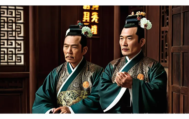 중국영화  양자탄비  배우 및 감독 인터뷰 - **The Warlord's Gambit**
    A dramatic scene set in 1920s warlord-era China, within a richly decora...